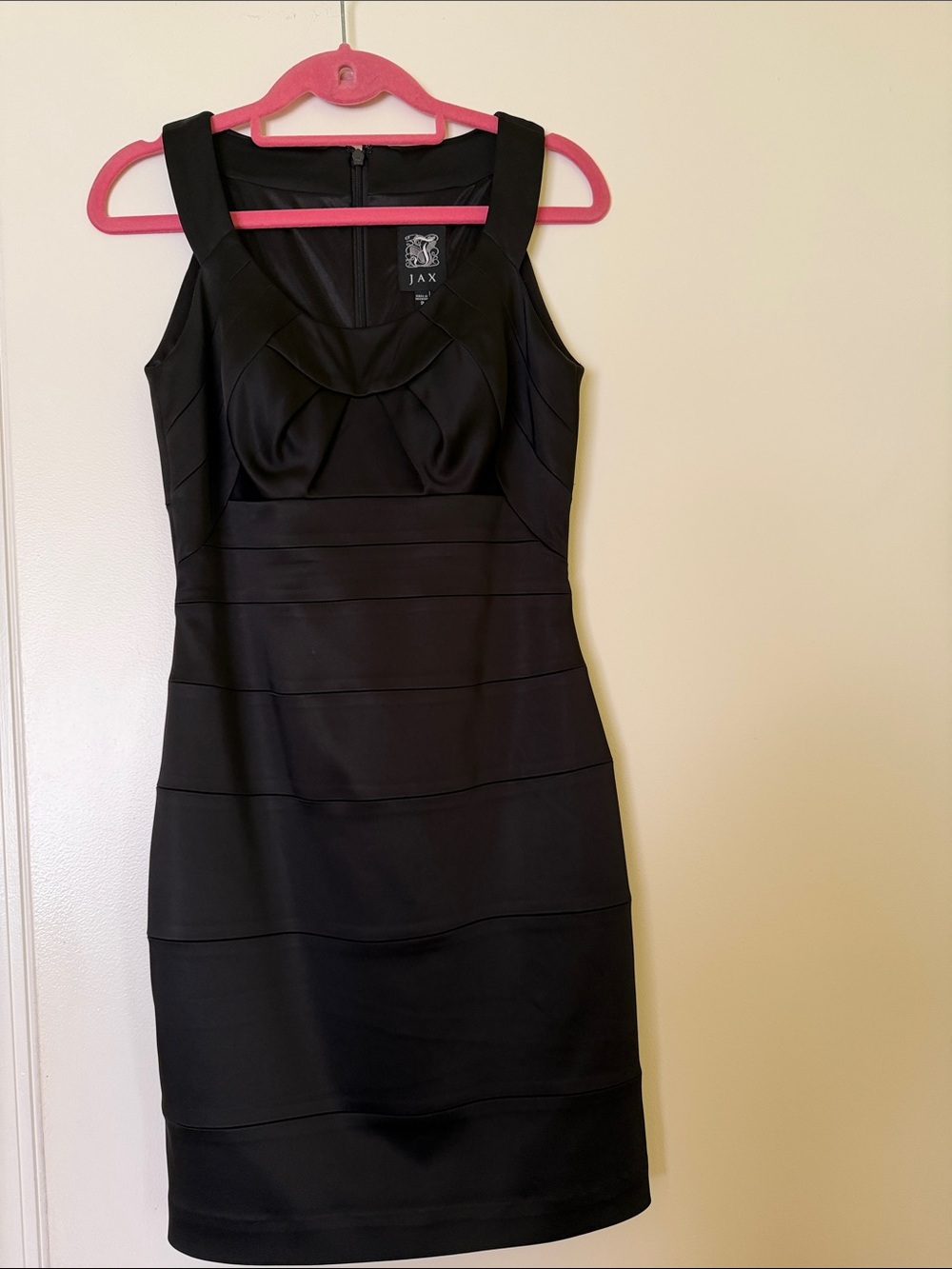 Jax Black Sculpted Bandage Mini Dress